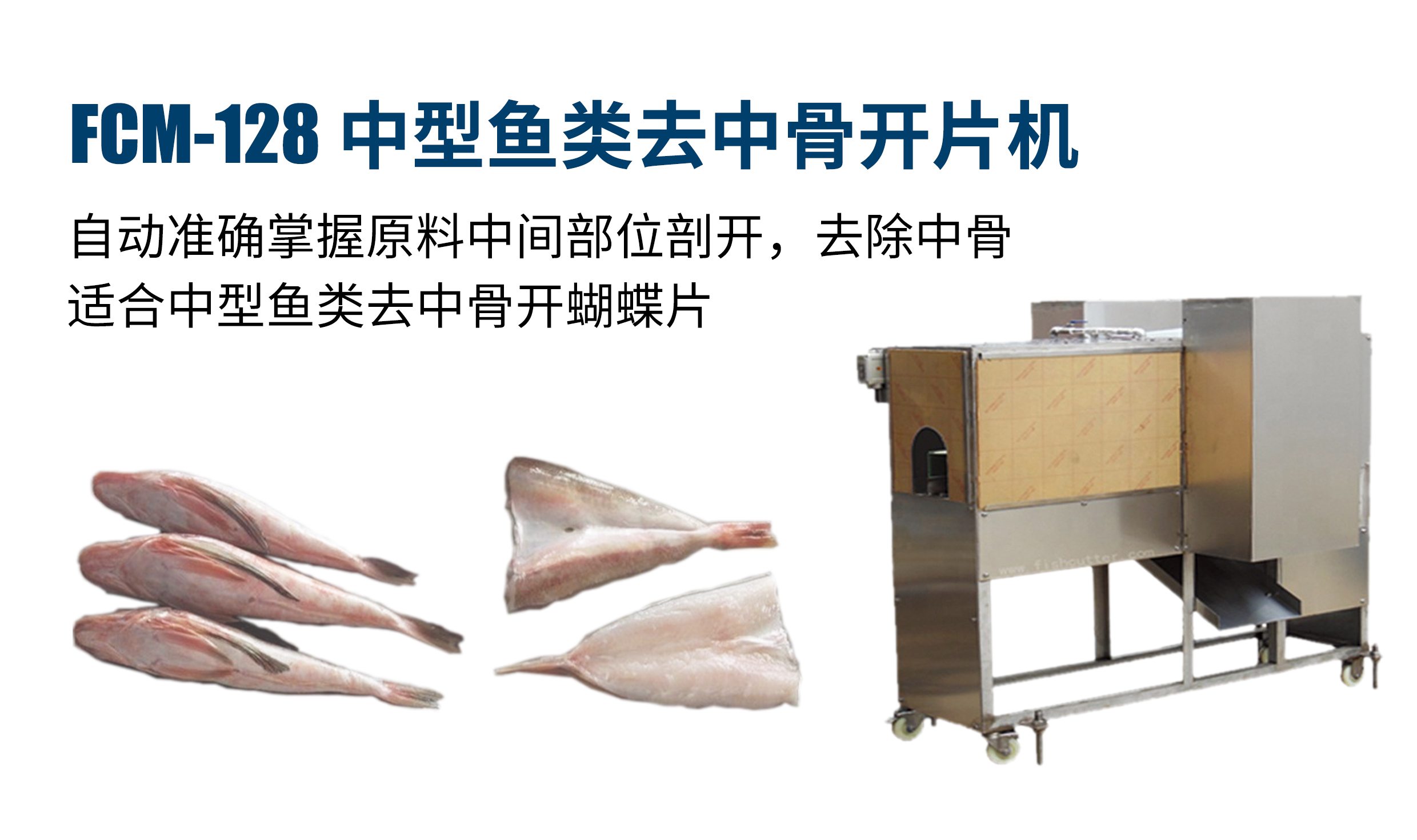 Medium sized fish bone removal and splicing machine (large)